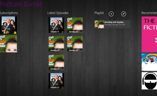 windows 8 podcast app