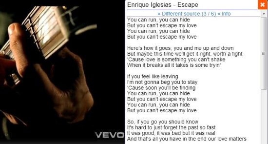 youtube lyrics extension