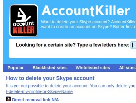 AccountKiller cant be deleted