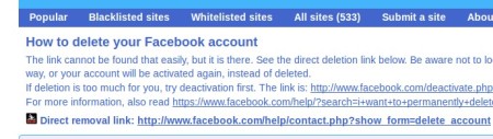 AccountKiller facebook delete