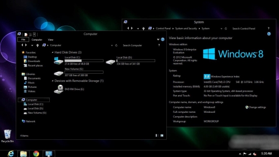 Another Dark Theme For Windows 8 Chameleon