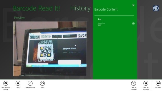 Barcode Reader For Windows 8