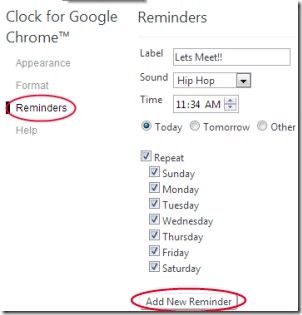 Clock for Google Chrome 03 analogue clock