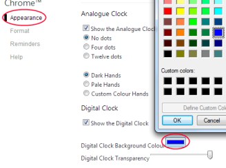 Clock for Google Chrome 05 analogue clock