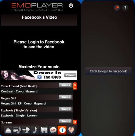 EmoPlayer default window