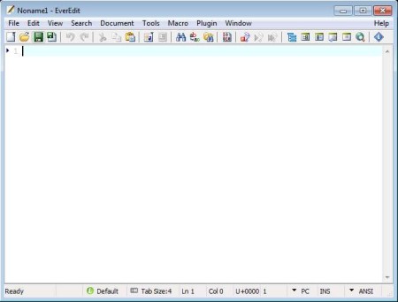 EverEdit portable text editor default window