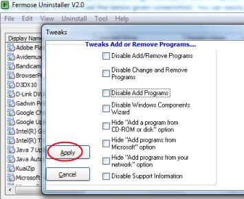 Fermose Uninstaller 04 uninstaller software