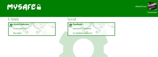 Free Password Manager For Windows 8 MySafe