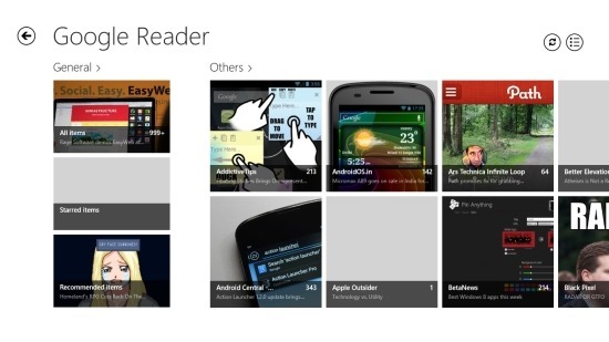 Google Reader App For Windows 8