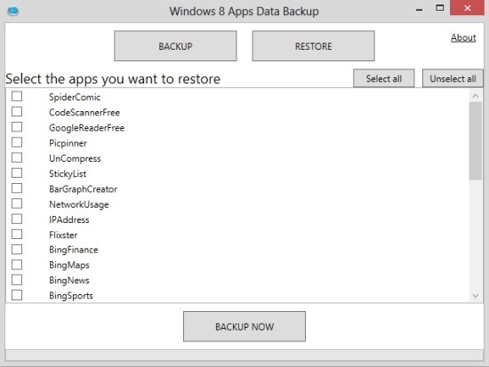 How To Backup Windows 8 App Data