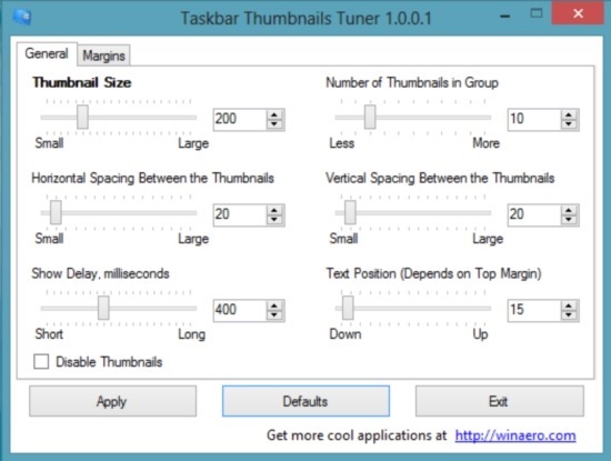 How To Change Taskbar Thumbnails Size In Windows 8