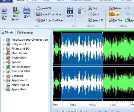 MP3 Editor selection editing