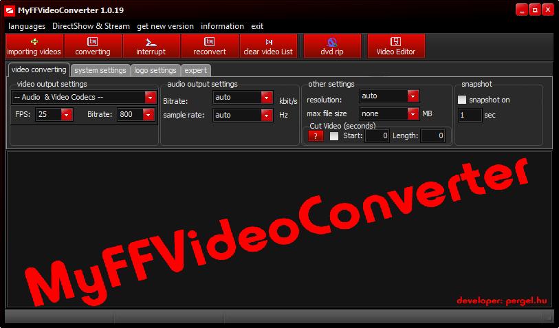 Free Audio And Video Converter: MyFFVideoconverter