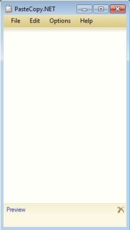 PasteCopy.NET Windows Clipboard Manager default window