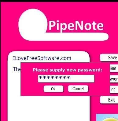 PipeNote adding password