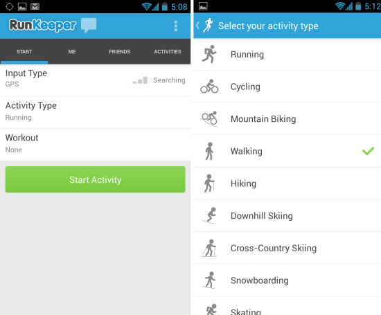 RunKeeper For Android Monitor Your Workout