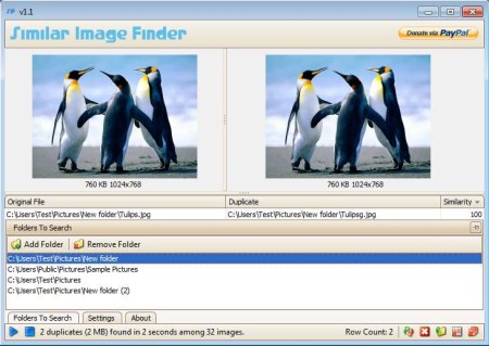 Similar Image Finder images compared