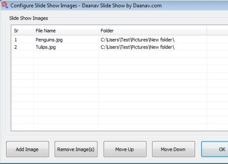 Slide Show Software adding images