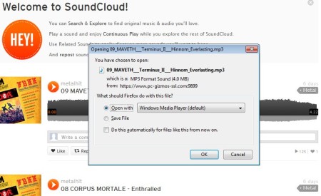 SoundCloud music download