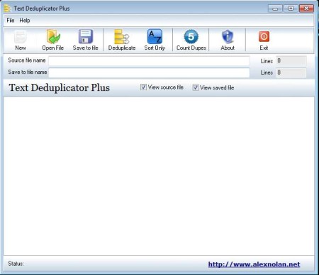 Text Deduplicator Plus default window