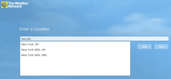 The Weather Network App For Windows 8
