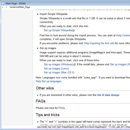 Xowa setup reading wikipedia