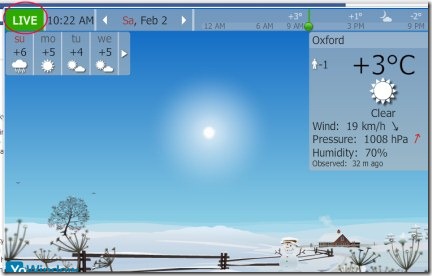 YoWeather Window 03 weather information