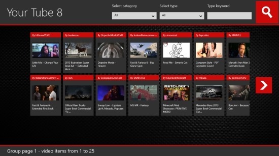 YouTube Client For Windows 8 Your 8 Tube