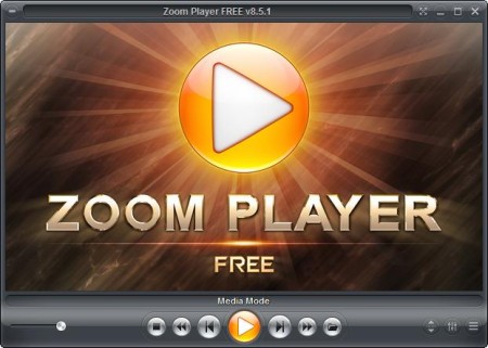 Zoom Player free audio and video player default window
