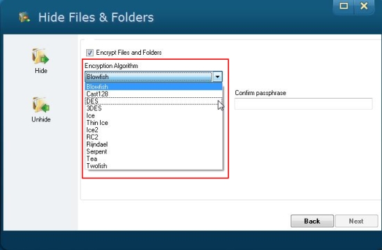 anti tracks hide files and folders