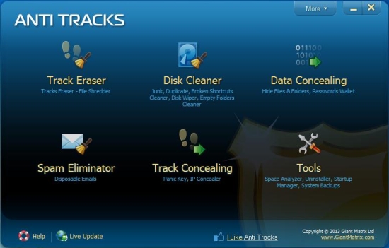 anti tracks interface