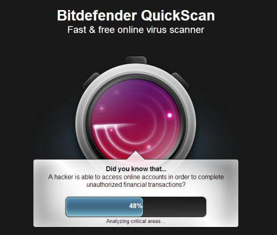 bitdefender quickscan scan