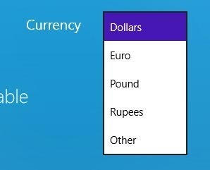 change the currency Bank Loan Calculator