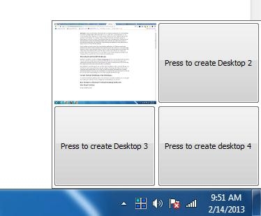 desktops create virtual desktops