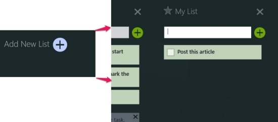 how to make a list in list2do