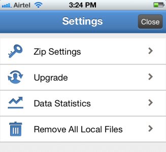 izip settings