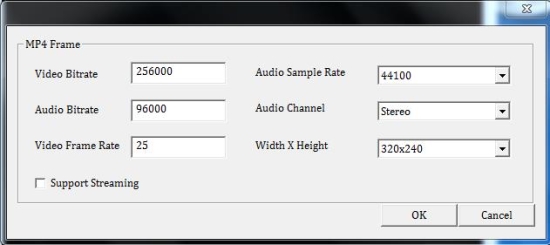 slideshow maker to mp4 video settings