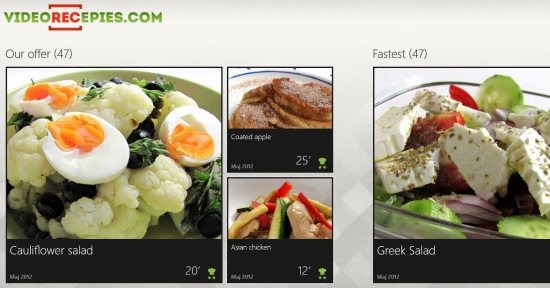 video recipes app