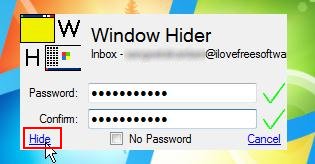 window hider password lock