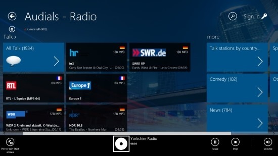 Audials Radio App For Windows 8