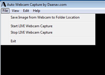 Auto Webcam Capture start stop automatic capture