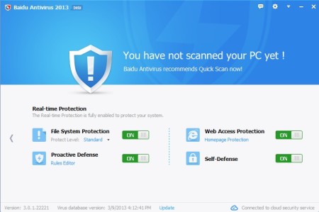 Baidu Antivirus detailed report