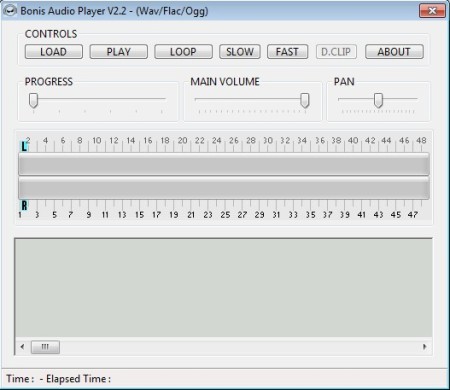 Bonis Audio Player default window