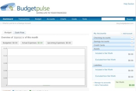 BudgetPulse default window