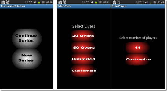 Criculator Android Interface