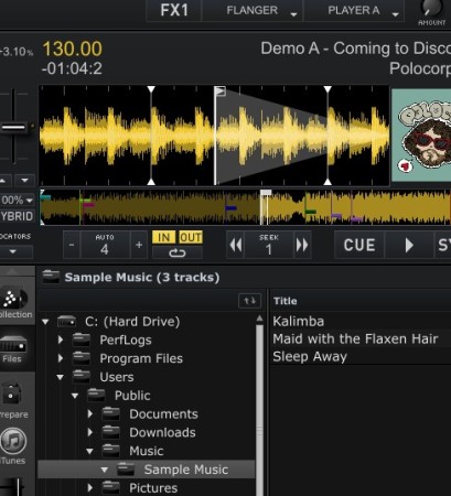 CrossDJ Free added tracks