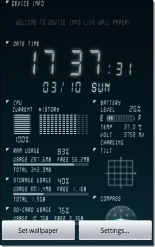 Device Info Live Wallpaper_1