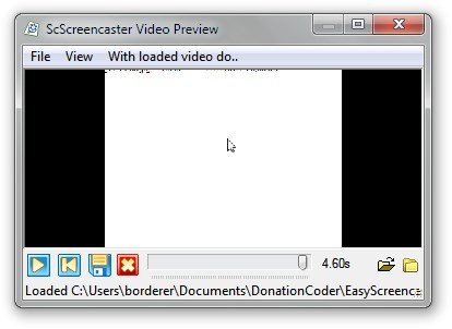 Easy Screencast Recorder preview recording