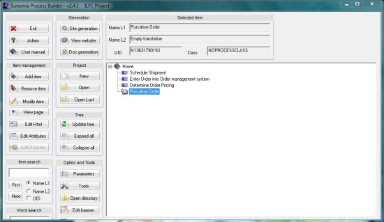 Eunomia Process Builder design process