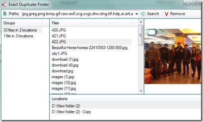 Exact Duplicate Finder 01 find duplicate files